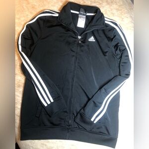 Adidas Black Tracksuit - Girls Size Large
